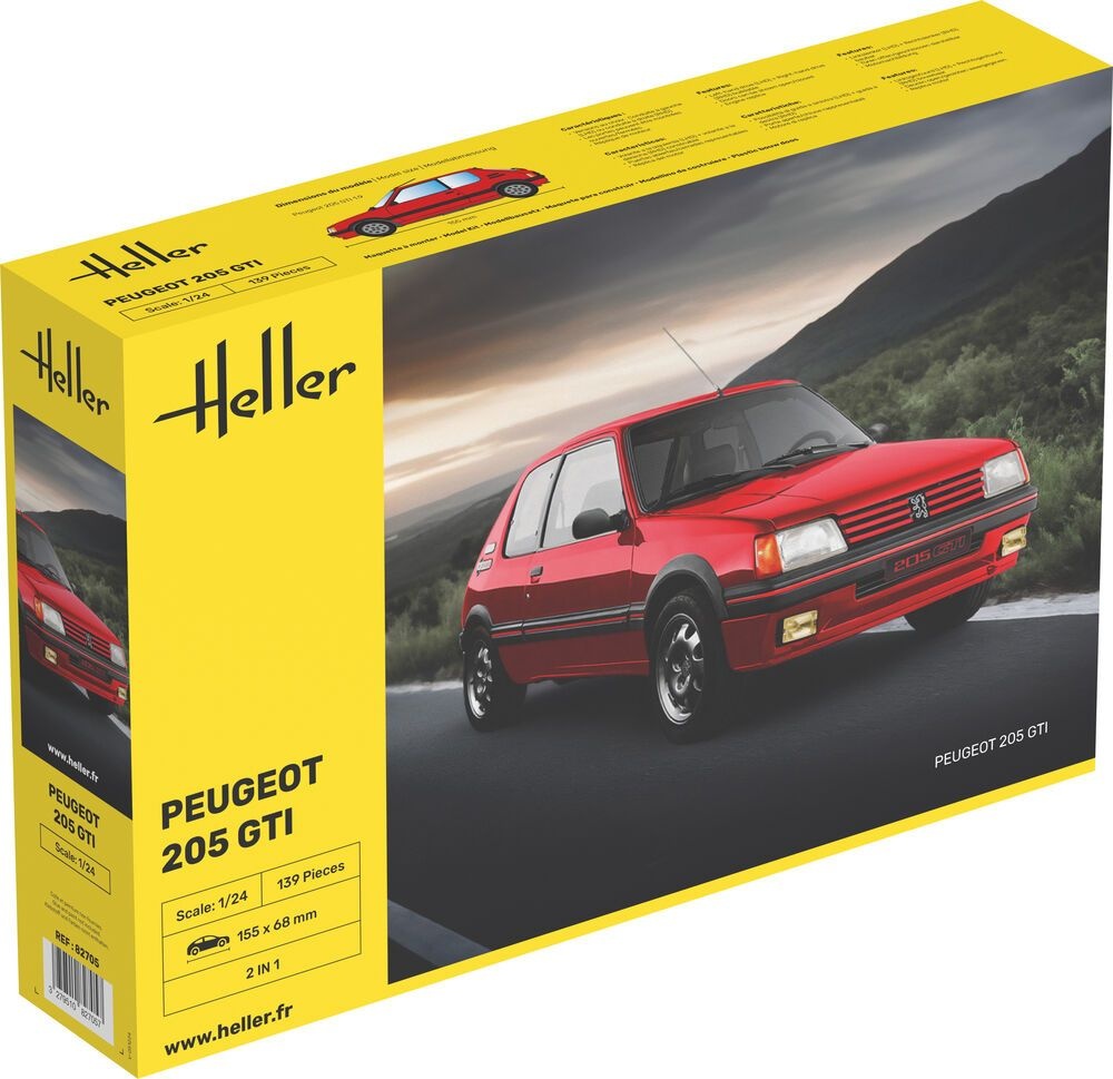 Zdjęcie główne produktu Peugeot 205 GTI 1:24 Heller 82705