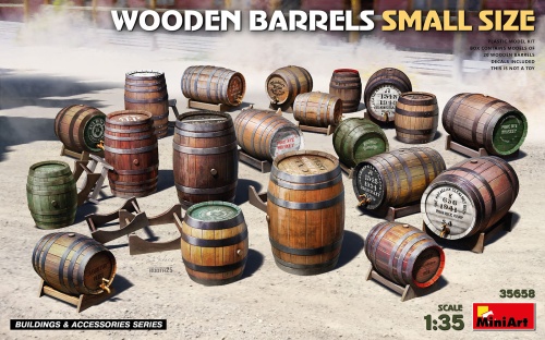 Wooden Barrels Small Size 1:35 MiniArt 35658