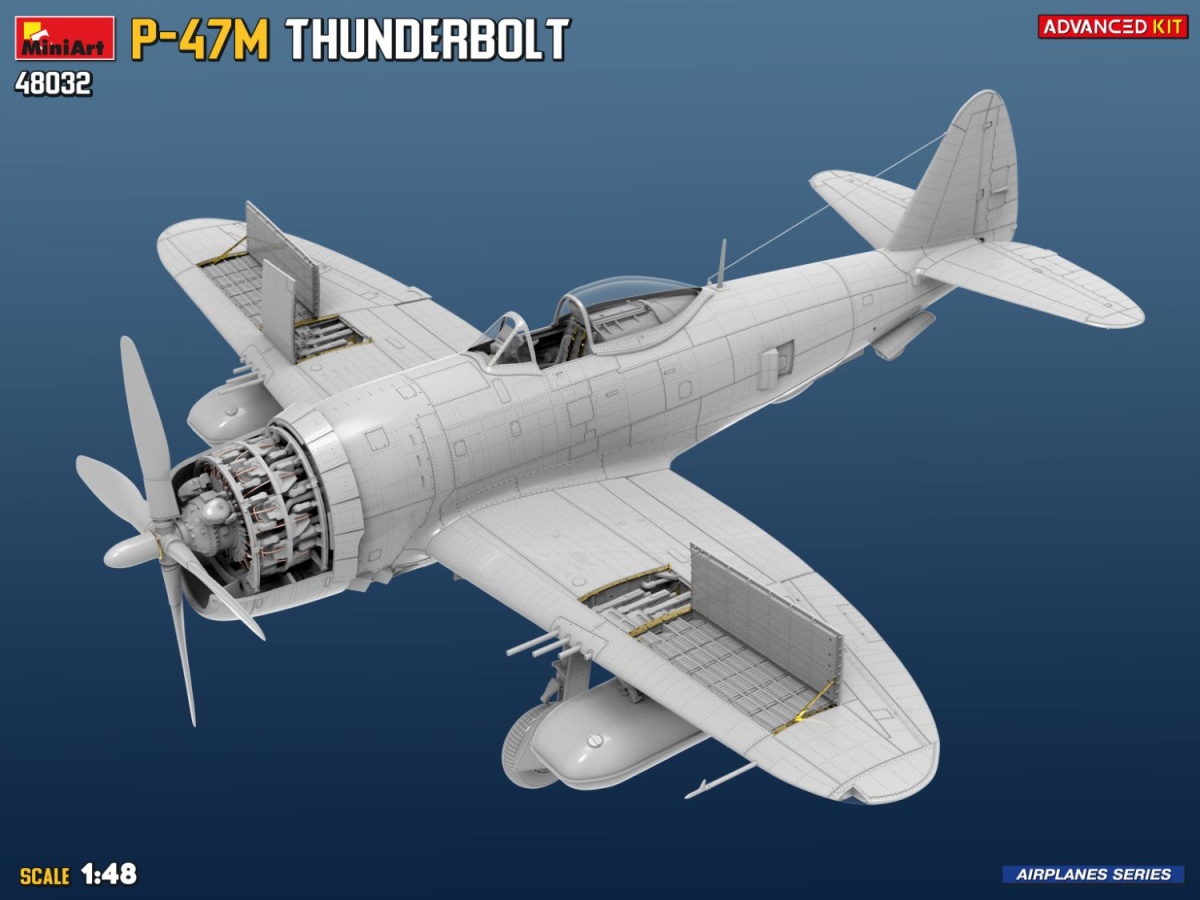 Zdjęcie dodatkowe produktu P-47M Thunderbolt Advanced Kit 1:48 MiniArt 48032