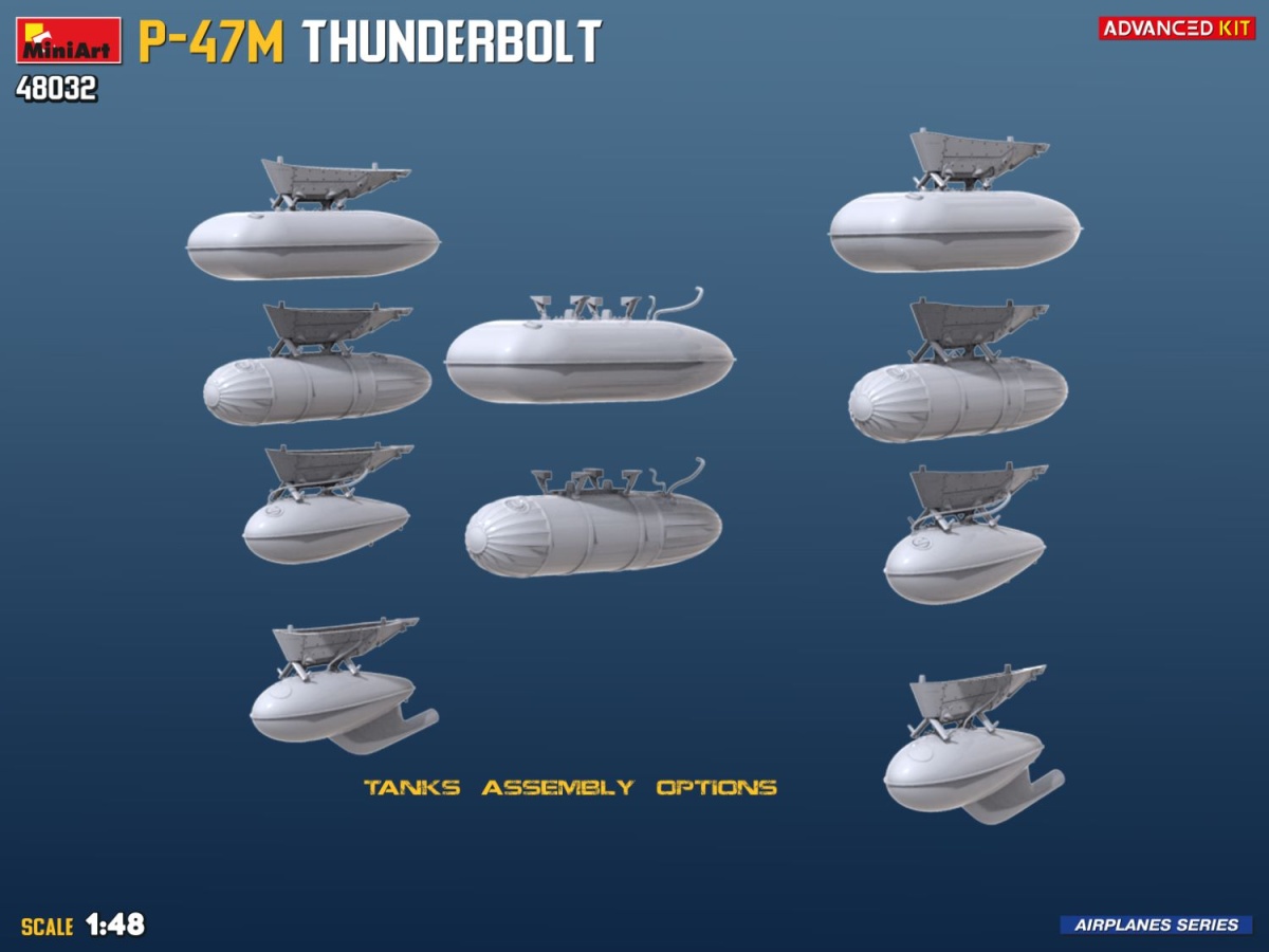 Zdjęcie dodatkowe produktu P-47M Thunderbolt Advanced Kit 1:48 MiniArt 48032