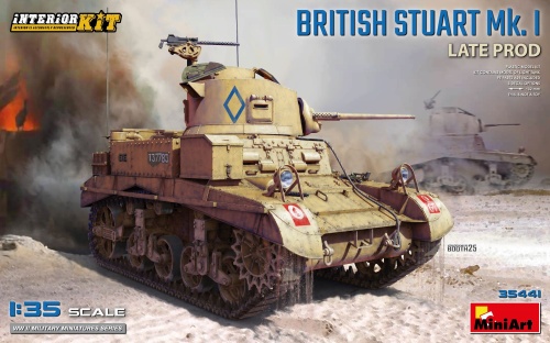 Brytyjski Stuart Mk. I Late Prod Interior Kit 1:35 MiniArt 35441
