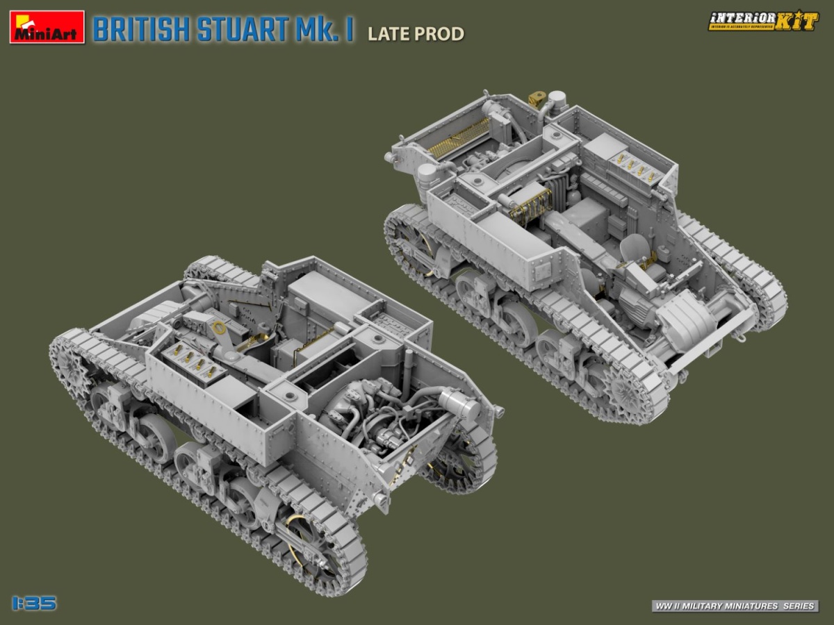 Zdjęcie dodatkowe produktu Brytyjski Stuart Mk. I Late Prod Interior Kit 1:35 MiniArt 35441