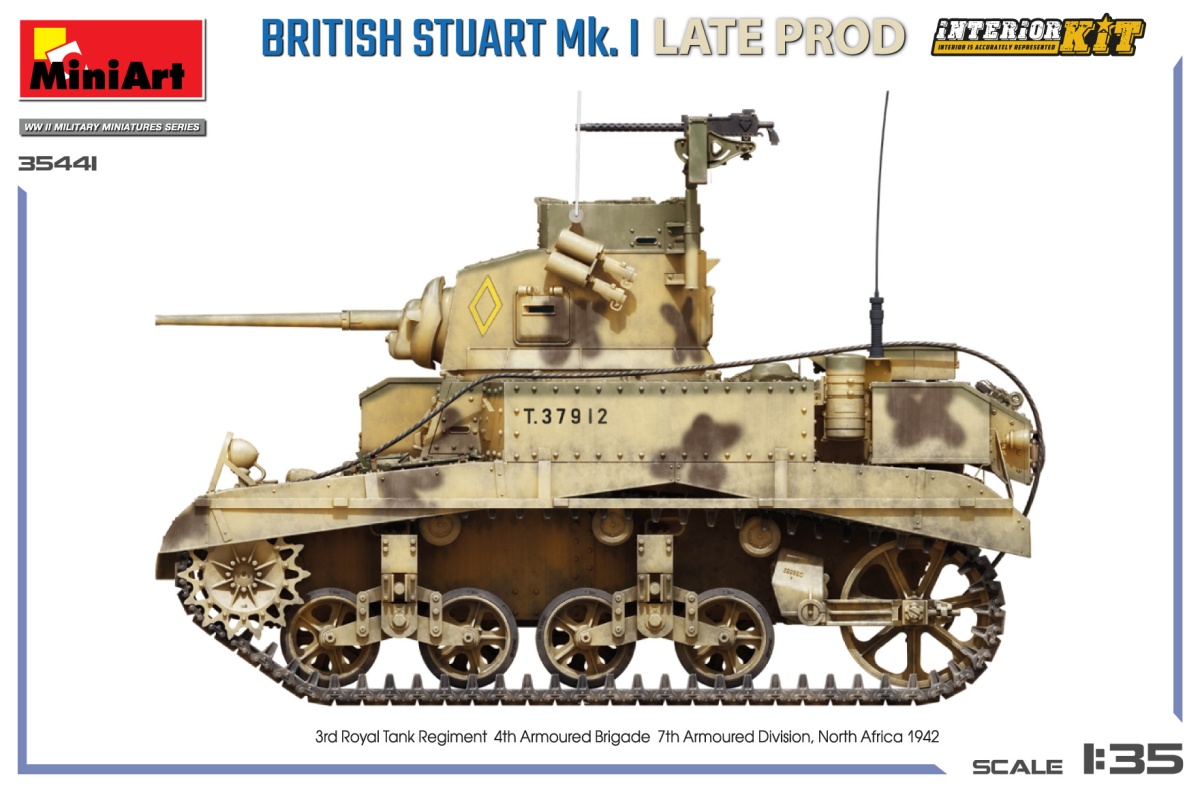 Zdjęcie dodatkowe produktu Brytyjski Stuart Mk. I Late Prod Interior Kit 1:35 MiniArt 35441