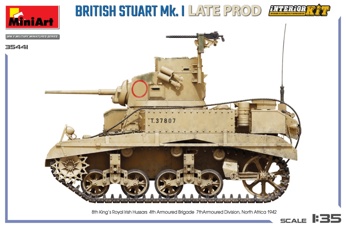 Zdjęcie dodatkowe produktu Brytyjski Stuart Mk. I Late Prod Interior Kit 1:35 MiniArt 35441
