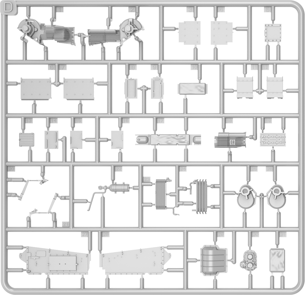 Zdjęcie dodatkowe produktu Brytyjski Stuart Mk. I Late Prod Interior Kit 1:35 MiniArt 35441