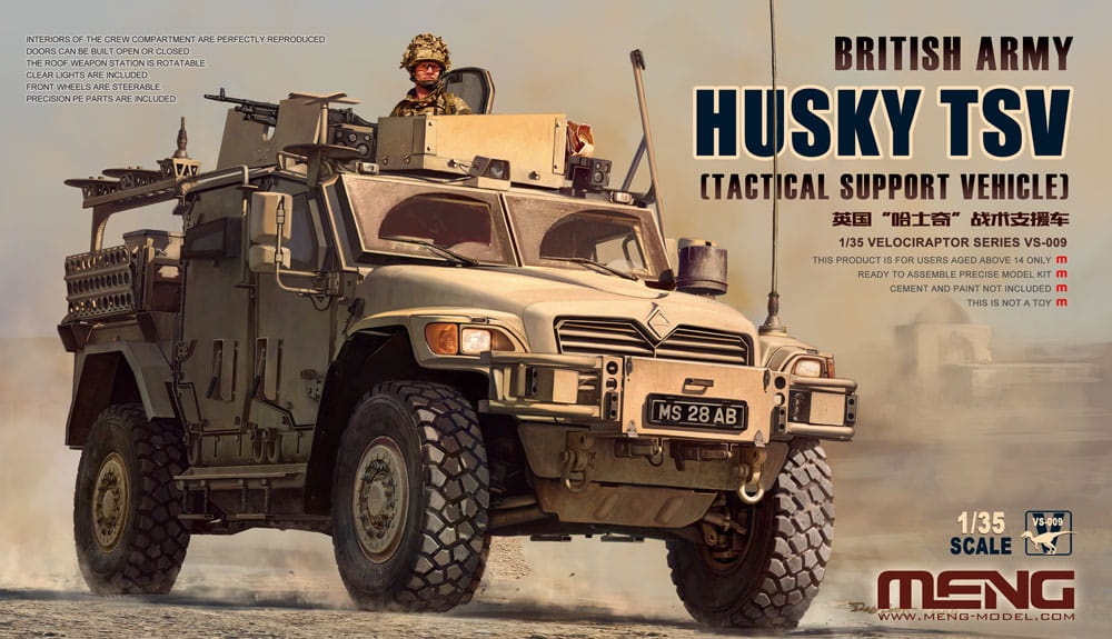 Zdjęcie główne produktu British Army Husky TSV 1:35 Meng VS-009