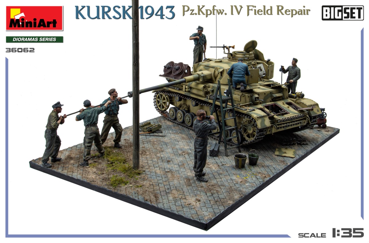 Zdjęcie dodatkowe produktu Kursk 1943 Pz.Kpfw. IV Field Repair Big Set 1:35 MiniArt 36062