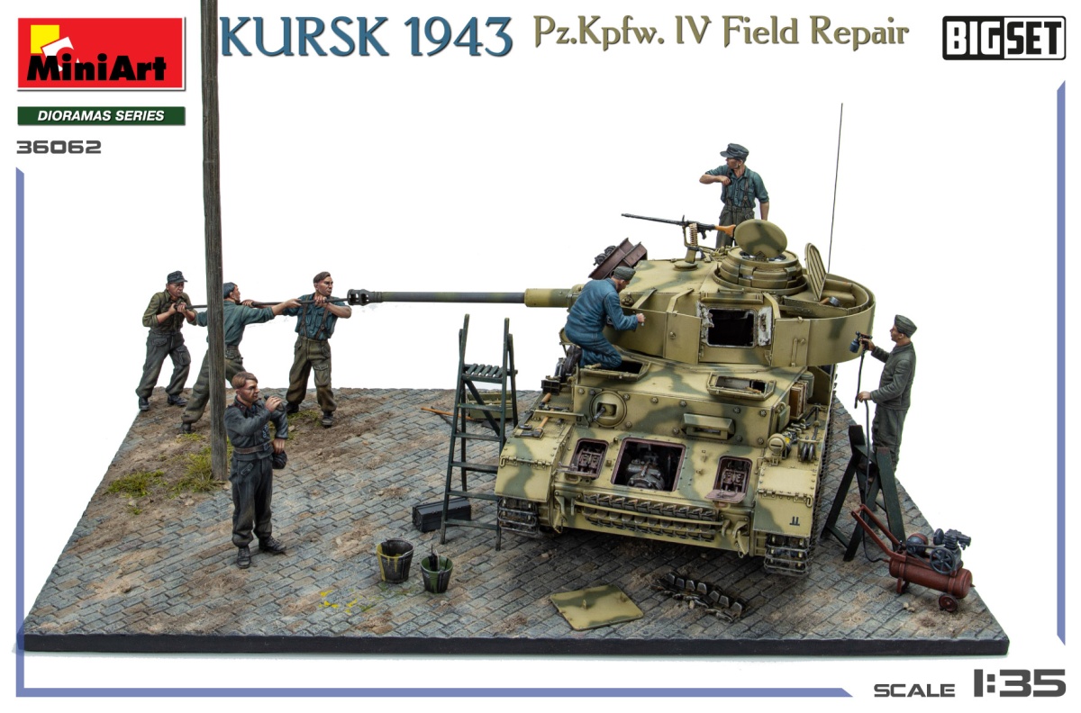 Zdjęcie dodatkowe produktu Kursk 1943 Pz.Kpfw. IV Field Repair Big Set 1:35 MiniArt 36062