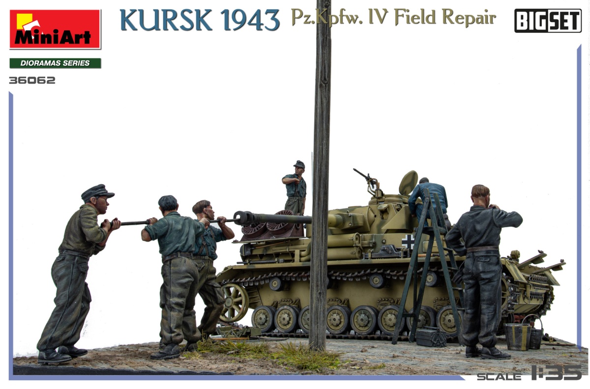 Zdjęcie dodatkowe produktu Kursk 1943 Pz.Kpfw. IV Field Repair Big Set 1:35 MiniArt 36062