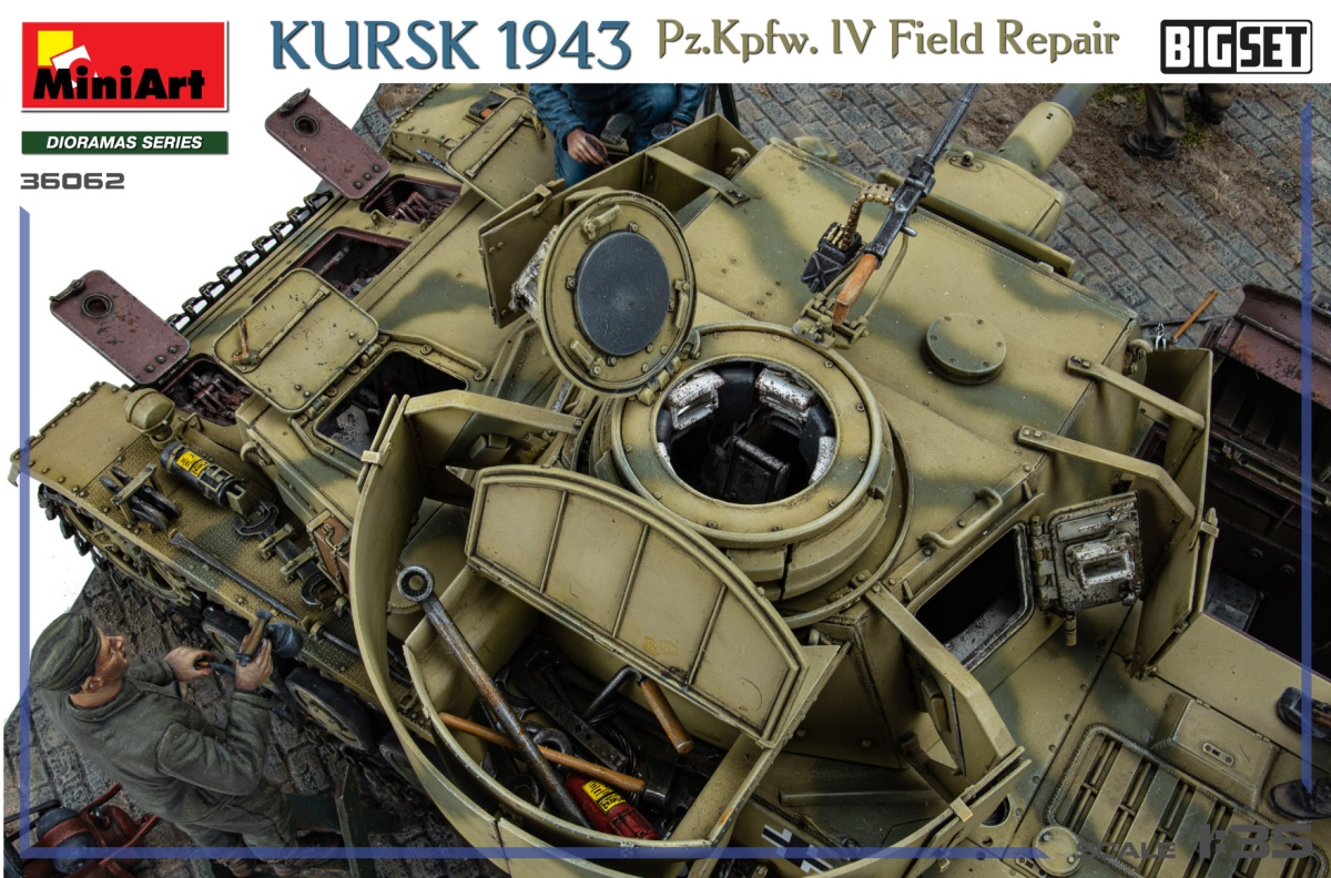 Zdjęcie dodatkowe produktu Kursk 1943 Pz.Kpfw. IV Field Repair Big Set 1:35 MiniArt 36062