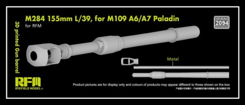 Lufa M284 155 mm L/39 przeznaczona dla M109 A6/7 Paladin (wydruk 3D) 1:35 Rye Field Model 2094