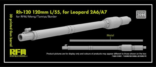 Lufa Rh-120 120mm L/55 przeznaczona dla Leopard 2A6/7 (wydruk 3D) 1:35 Rye Field Model 2095