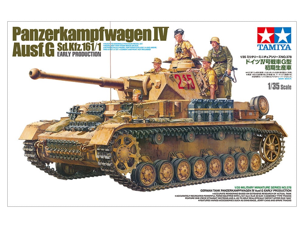 Zdjęcie główne produktu German Tank Panzerkampfwagen IV Ausf.G (Early Production) 1:35 Tamiya 35378