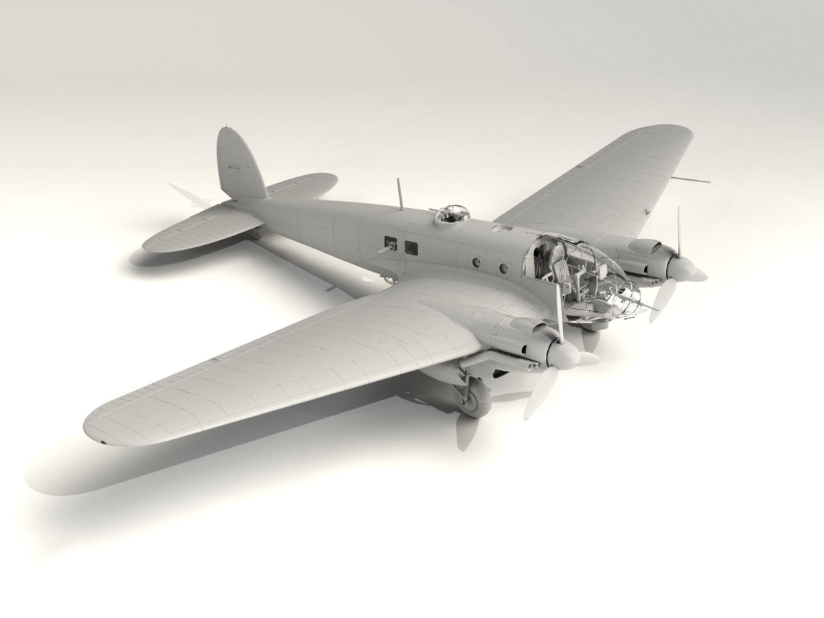 Zdjęcie dodatkowe produktu He 111H-20 WWII German Bomber 1:48 ICM 48264