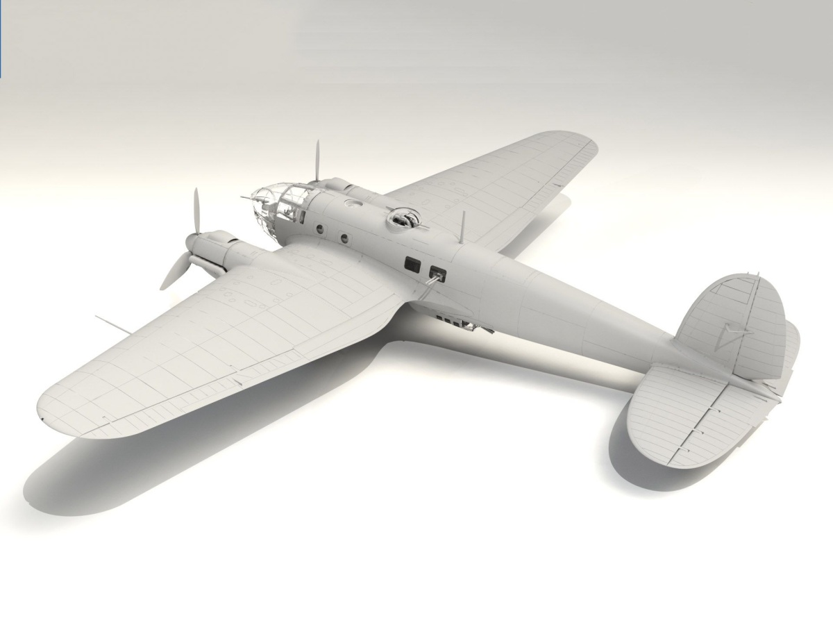 Zdjęcie dodatkowe produktu He 111H-20 WWII German Bomber 1:48 ICM 48264