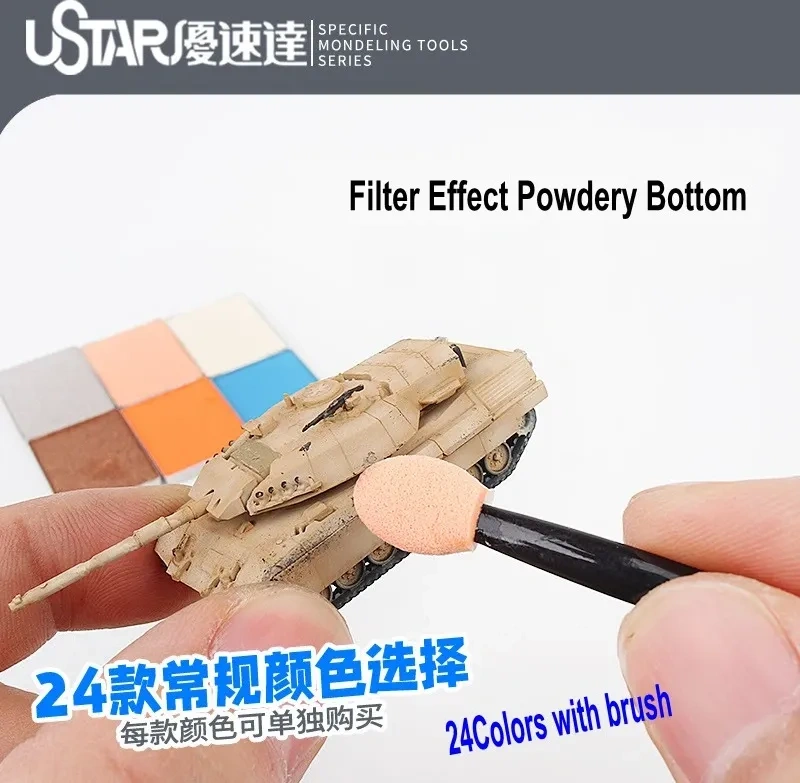 Zdjęcie dodatkowe produktu Aging Enamel Powder Bronze U-Star 91682