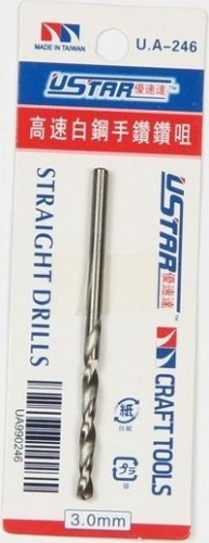 Wiertło modelarskie HSS 3,0 mm U-Star 90246
