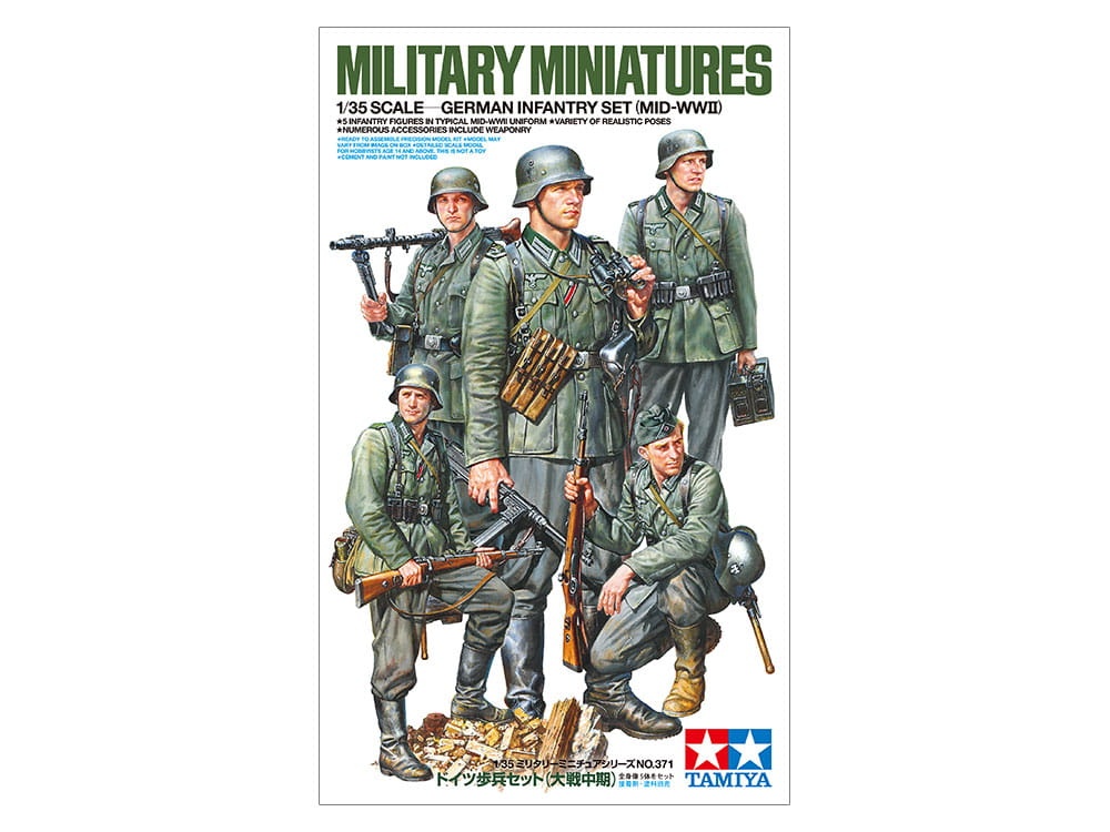 Zdjęcie główne produktu German Infantry Set (Mid-WWII) 1:35 Tamiya 35371