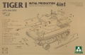 Zdjęcie główne produktu Tiger I Initial Production Sd.Kfz.181 Pz.Kpfw.VI Ausf. E 4in1 1:35 Takom 2197