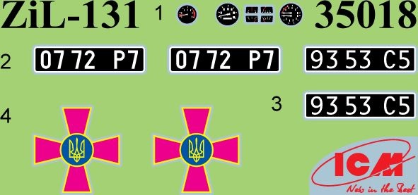 Zdjęcie dodatkowe produktu ZіL-131 z załogą DShKMd 1:35 ICM 35017