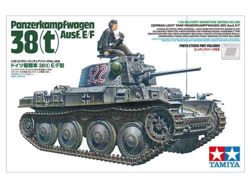 German Light Tank Panzerkampfwagen 38(t) Ausf.E/F 1:35 Tamiya 35369