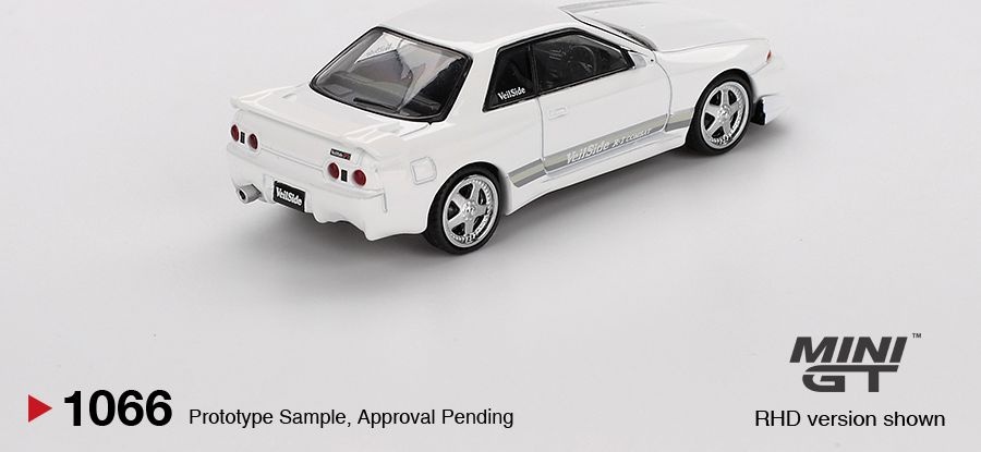 Zdjęcie dodatkowe produktu Nissan Skyline GT-R (R32) VeilSide Combat C-I White 1:64 Mini GT 01066