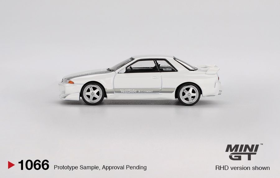 Zdjęcie dodatkowe produktu Nissan Skyline GT-R (R32) VeilSide Combat C-I White 1:64 Mini GT 01066