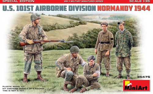 Dywizja Powietrznodesantowa USA Normandia 1944 (5 figurek) 1:35 MiniArt 35475