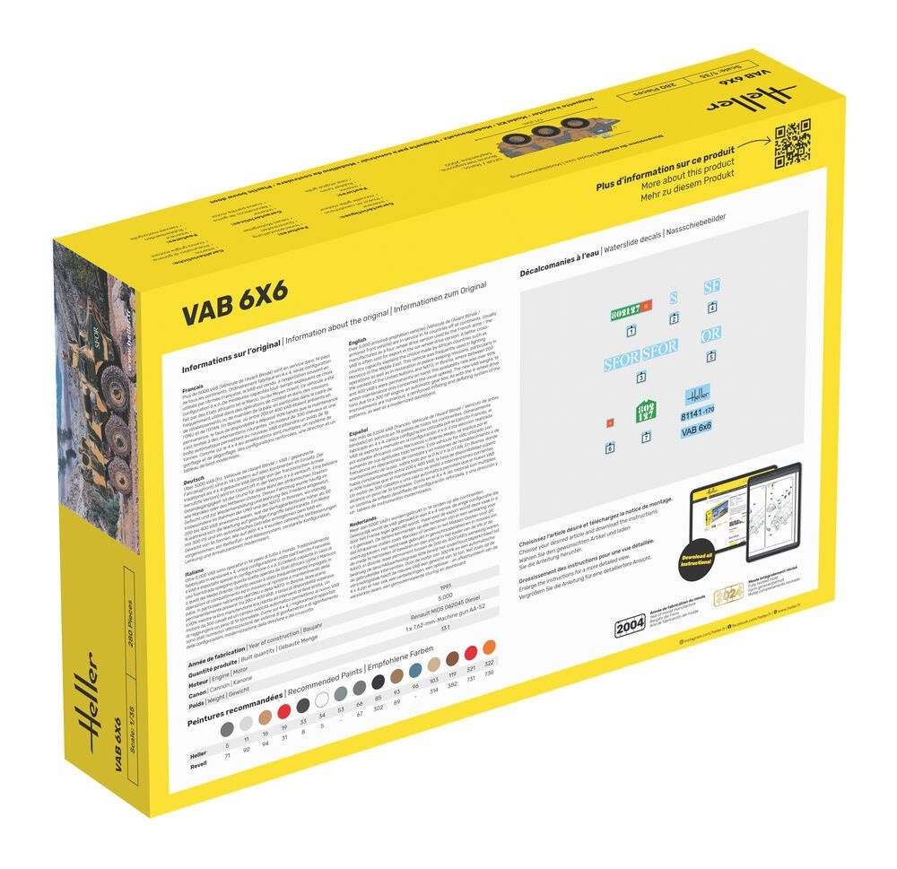 Zdjęcie dodatkowe produktu VAB 6x6 1:35 Heller 81141