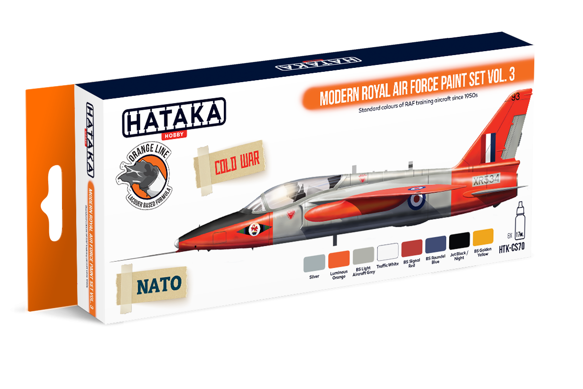 Zdjęcie główne produktu Zestaw farb Modern Royal Air Force paint set vol. 3 Hataka CS70