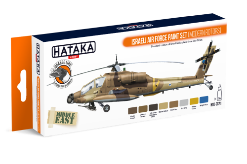 Zestaw farb Hataka HTK-CS71 Israeli Air Force Paint Set (Modern Rotors)