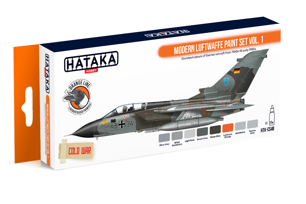 Zdjęcie główne produktu Zestaw farb Hataka HTK-CS48 Modern Luftwaffe Paint Set Vol. 1