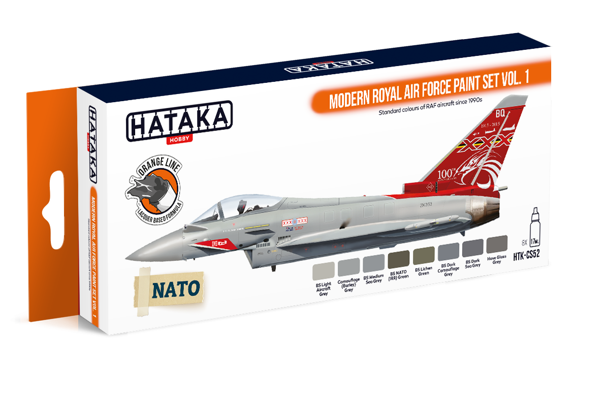 Zdjęcie główne produktu Zestaw farb Hataka HTK-CS52 Modern Royal Air Force Paint Set Vol. 1
