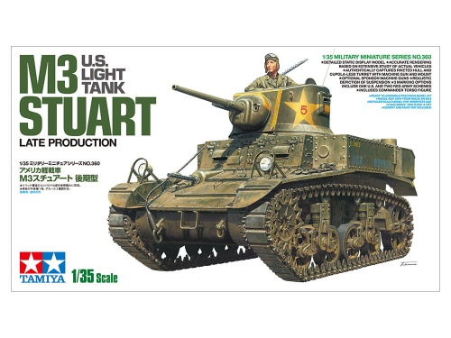 M3 Stuart US Lekki czołg 1:35 Tamiya 35360
