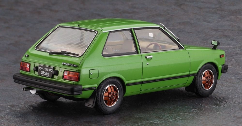 Zdjęcie dodatkowe produktu Toyota Starlet KP61 SE (3Door) Middle Version (1980) 1:24 Hasegawa 20761