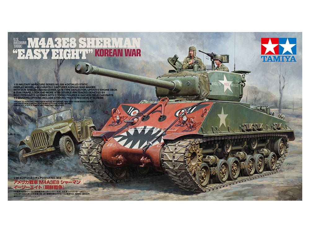 Zdjęcie główne produktu M4A3E8 Sherman Czołg Średni US 1:35 Tamiya 35359