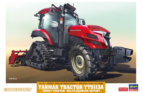 Ciągnik Yanmar YT5113A "Robot Tractor" Delta Crawler / Rotary 1:35 Hasegawa 66112