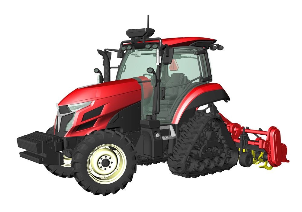 Zdjęcie dodatkowe produktu Ciągnik Yanmar YT5113A "Robot Tractor" Delta Crawler / Rotary 1:35 Hasegawa 66112