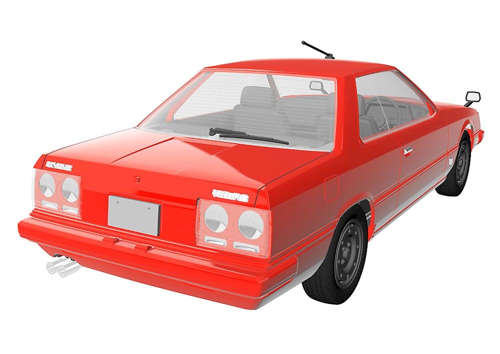 Zdjęcie dodatkowe produktu Nissan Skyline 2000 Turbo RS (R30) Early Version (1983) 1:24 Hasegawa HC65