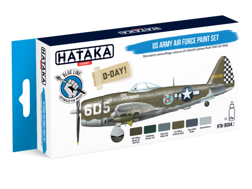 Hataka BS04.2 US Army Air Force paint set 6x17ml farba BS042