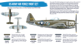 Zdjęcie dodatkowe produktu Hataka BS04.2 US Army Air Force paint set 6x17ml farba BS042