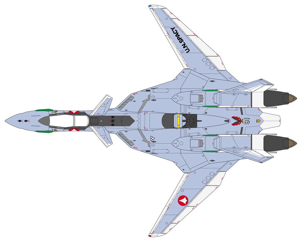Zdjęcie dodatkowe produktu Model plastikowy samolotu VF-19A VF-X Ravens Macross VF-X2 1:48 Hasegawa 65873