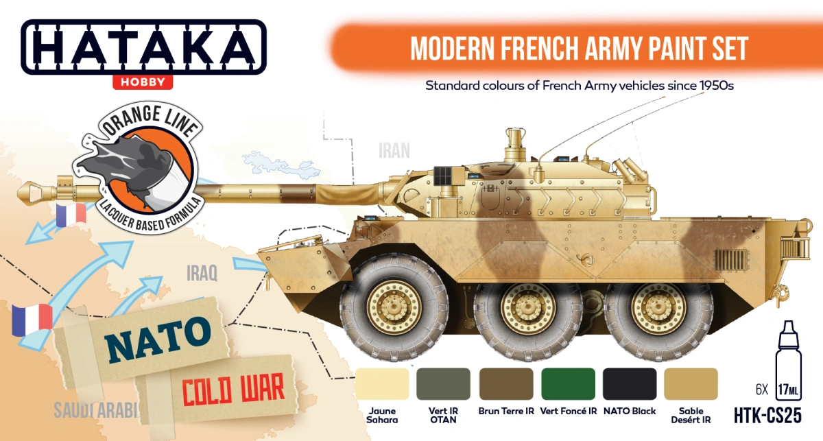 Zdjęcie dodatkowe produktu Zestaw farb Modern French Army Hataka HTK-CS25