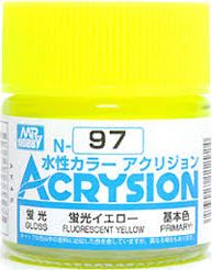 Zdjęcie dodatkowe produktu Mr. Hobby N097 Fluorescent Yellow 10ml farba N097