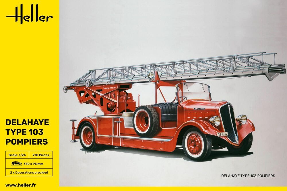 Zdjęcie dodatkowe produktu Delahaye Type 103 Pompiers 1:24 Heller 80780