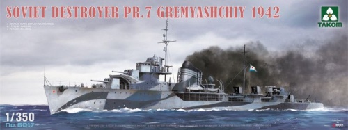 Radziecki niszczyciel Pr.7 Gremyashchiy 1942 1:350 Takom 6017
