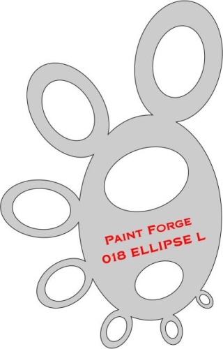 Szablony malarskie Ellipse Stencils L Paint Forge PFST018L