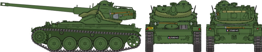 Zdjęcie dodatkowe produktu AMX-13 French Light Tank 1:35 Tamiya 35349