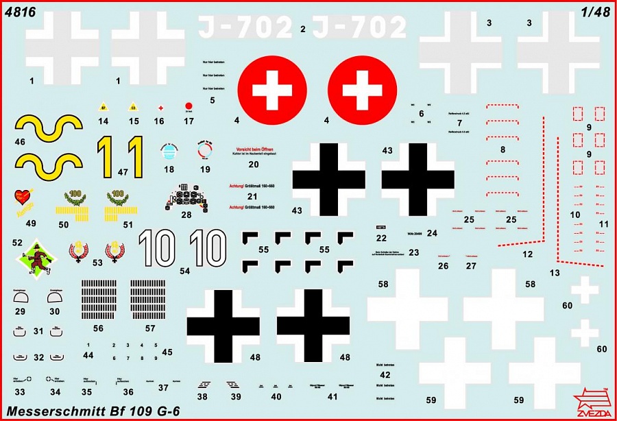 Zdjęcie dodatkowe produktu Messerschmitt Bf-109 G6 1:48 Zvezda 4816