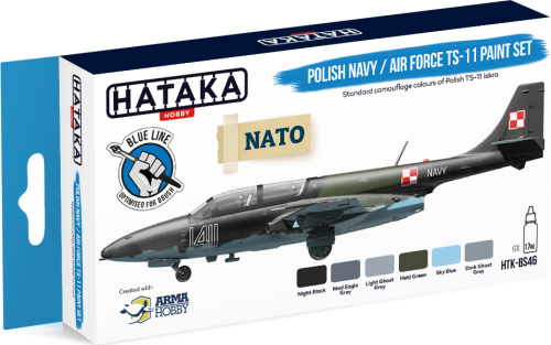 Zestaw farb Polish Navy / Air Force TS-11 6x17ml Hataka BS46